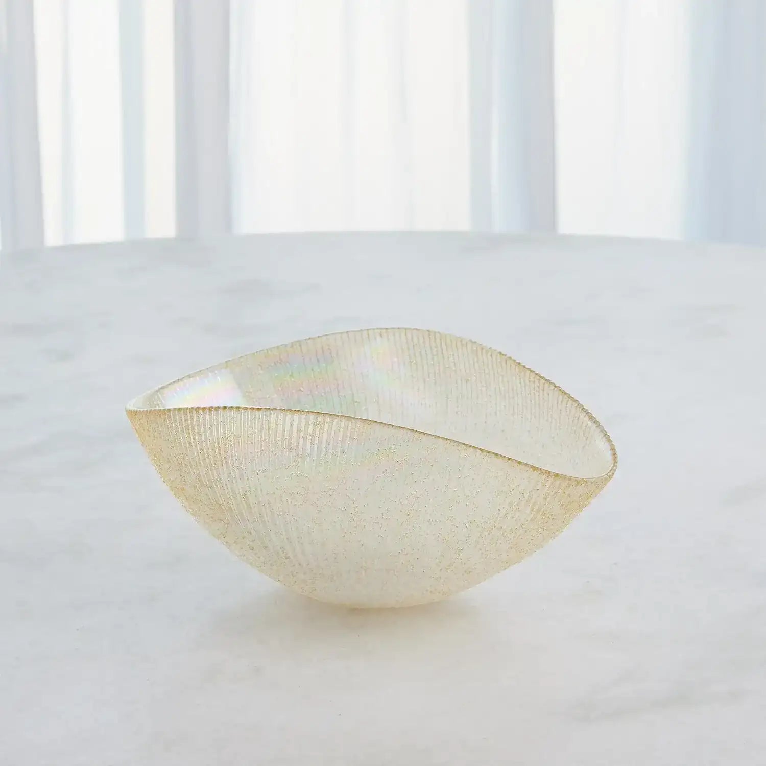 GLOBAL VIEWS PLEATED BOWL - Decorative Accents