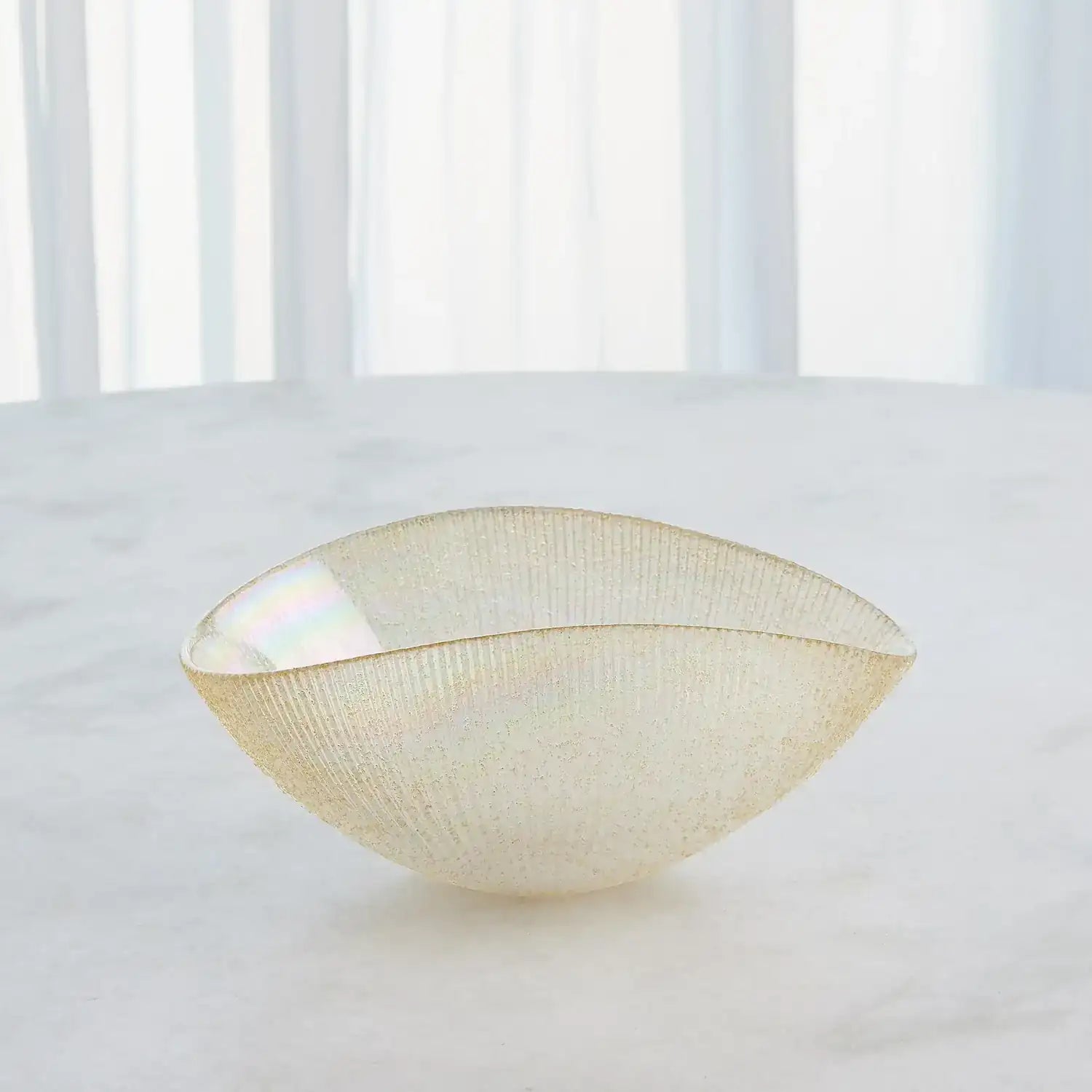 GLOBAL VIEWS PLEATED BOWL - Decorative Accents