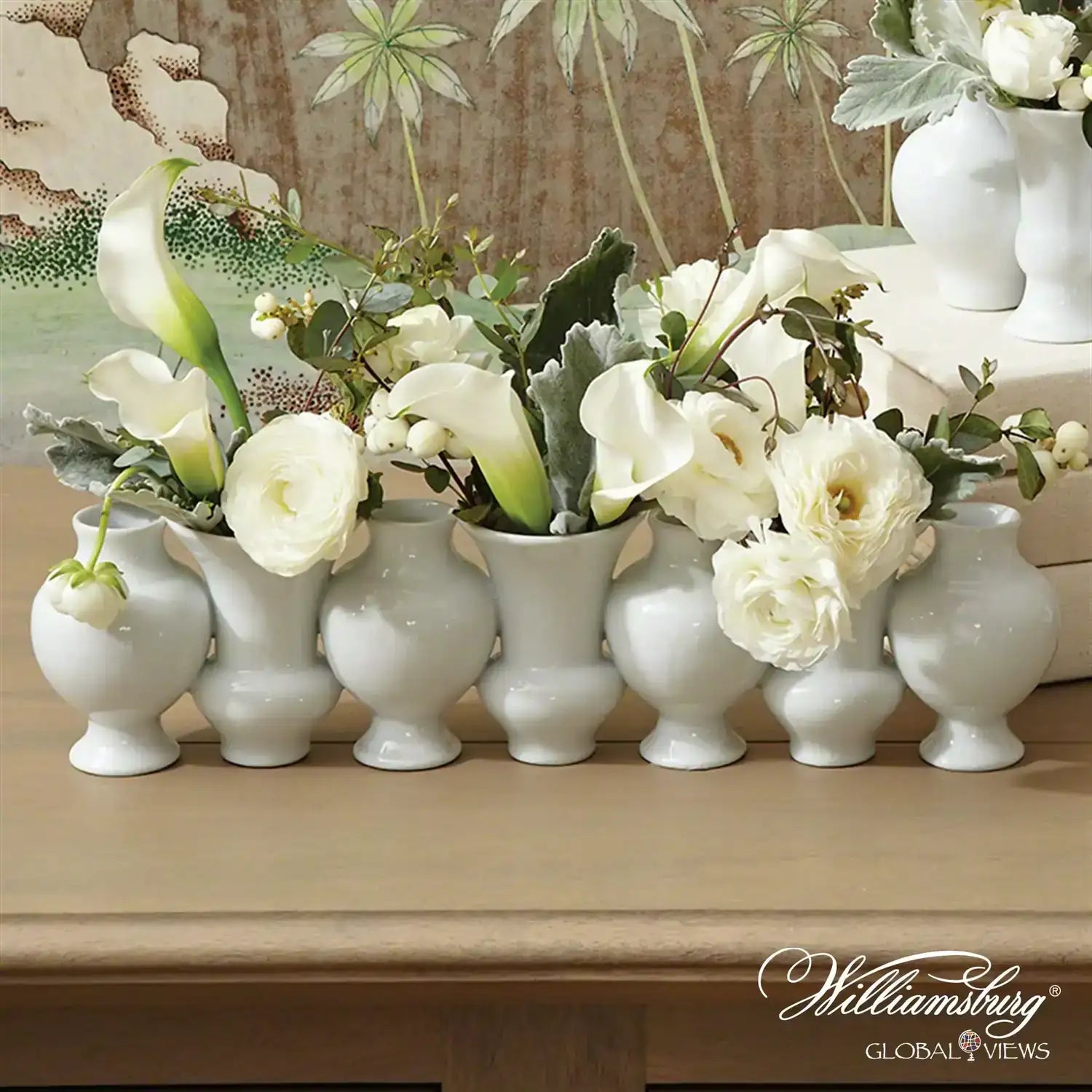 GLOBAL VIEWS CHINOISE LINEAR BUD VASE - Decorative Accents