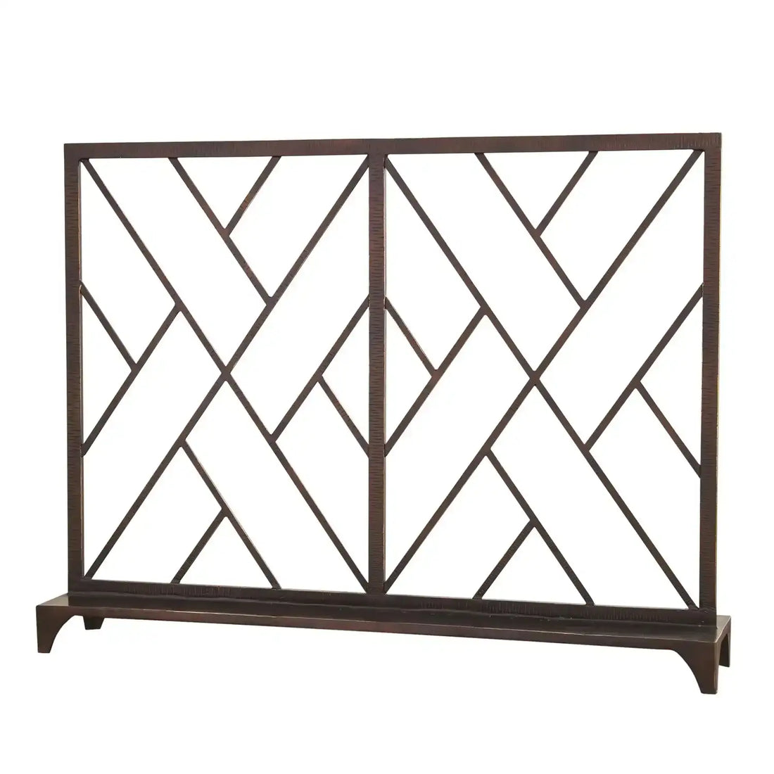 GLOBAL VIEWS CHINOISE FRET FIREPLACE SCREEN - Decorative Accents