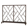 GLOBAL VIEWS CHINOISE FRET FIREPLACE SCREEN - Decorative Accents