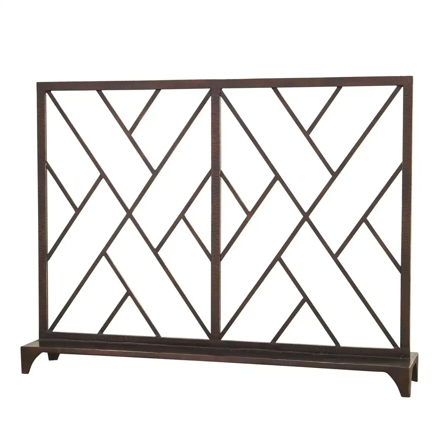 GLOBAL VIEWS CHINOISE FRET FIREPLACE SCREEN - Decorative Accents