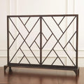 GLOBAL VIEWS CHINOISE FRET FIREPLACE SCREEN - Decorative Accents