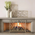 GLOBAL VIEWS CHINOISE FRET FIREPLACE SCREEN - Decorative Accents