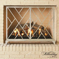 GLOBAL VIEWS CHINOISE FRET FIREPLACE SCREEN - Decorative Accents
