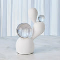 GLOBAL VIEWS TRIPLE MERINGUE SCULPTURE W/2 SPHERES - Decorative Accents