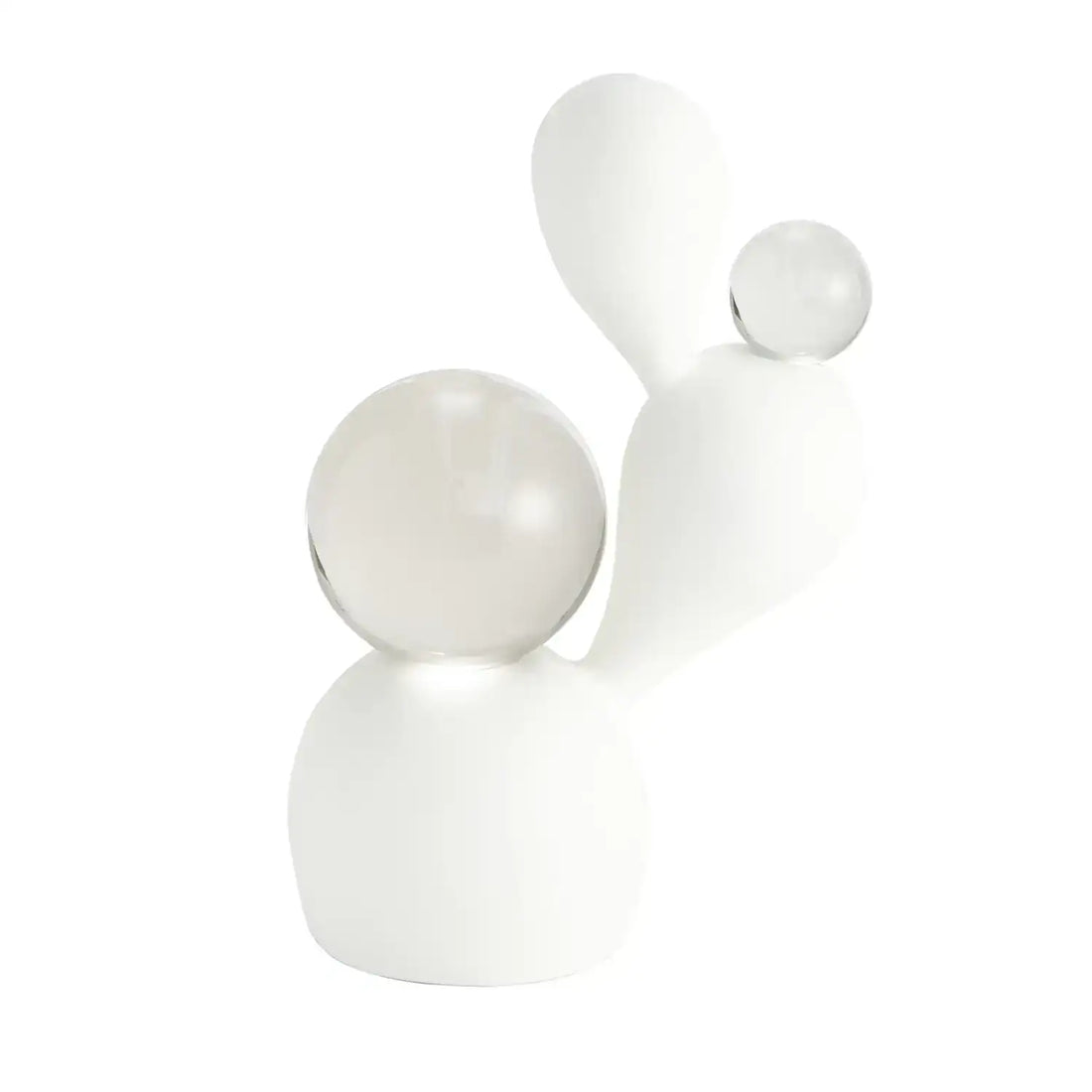 GLOBAL VIEWS TRIPLE MERINGUE SCULPTURE W/2 SPHERES - Decorative Accents
