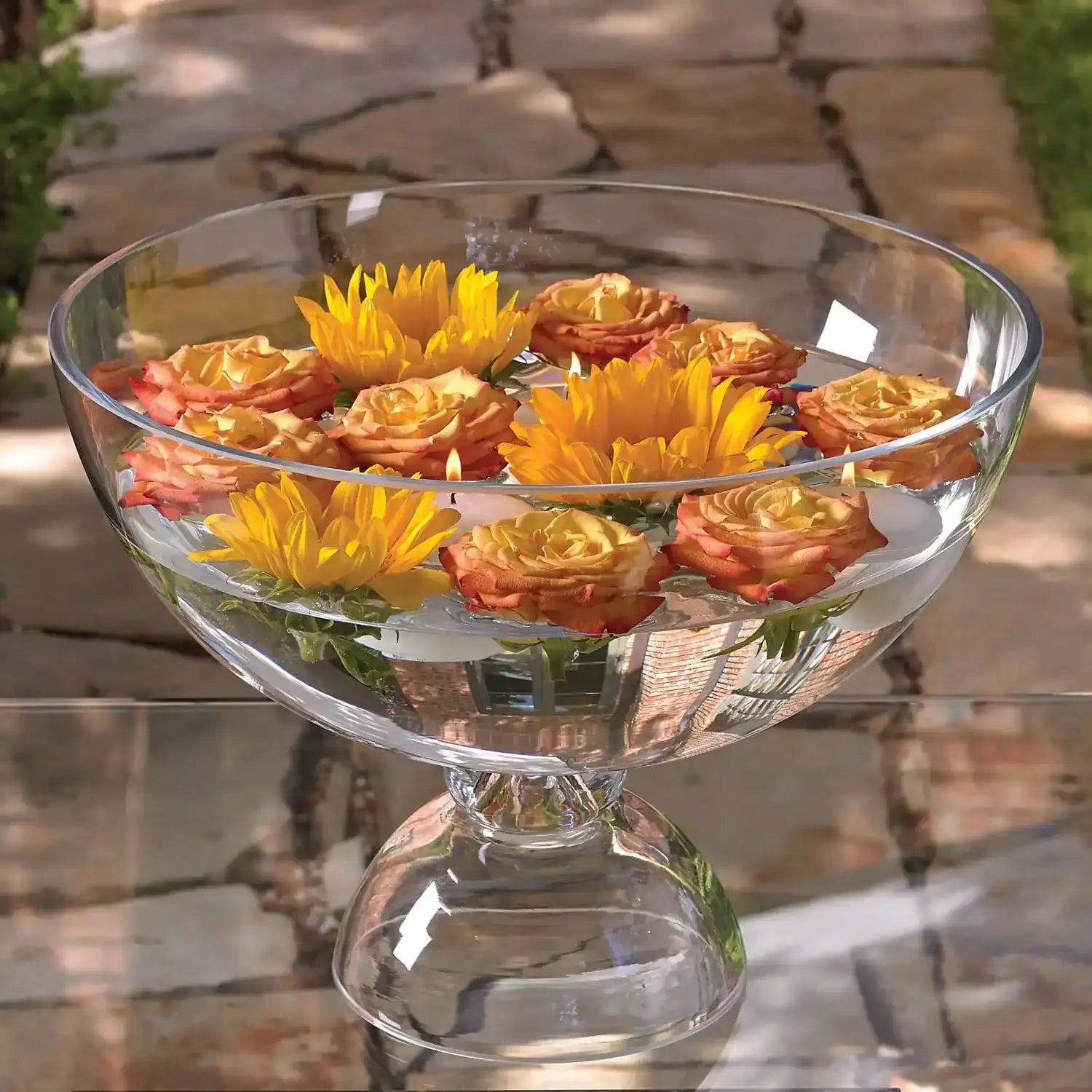 GLOBAL VIEWS GRANDE FOOTED BOWL - Decorative Accents