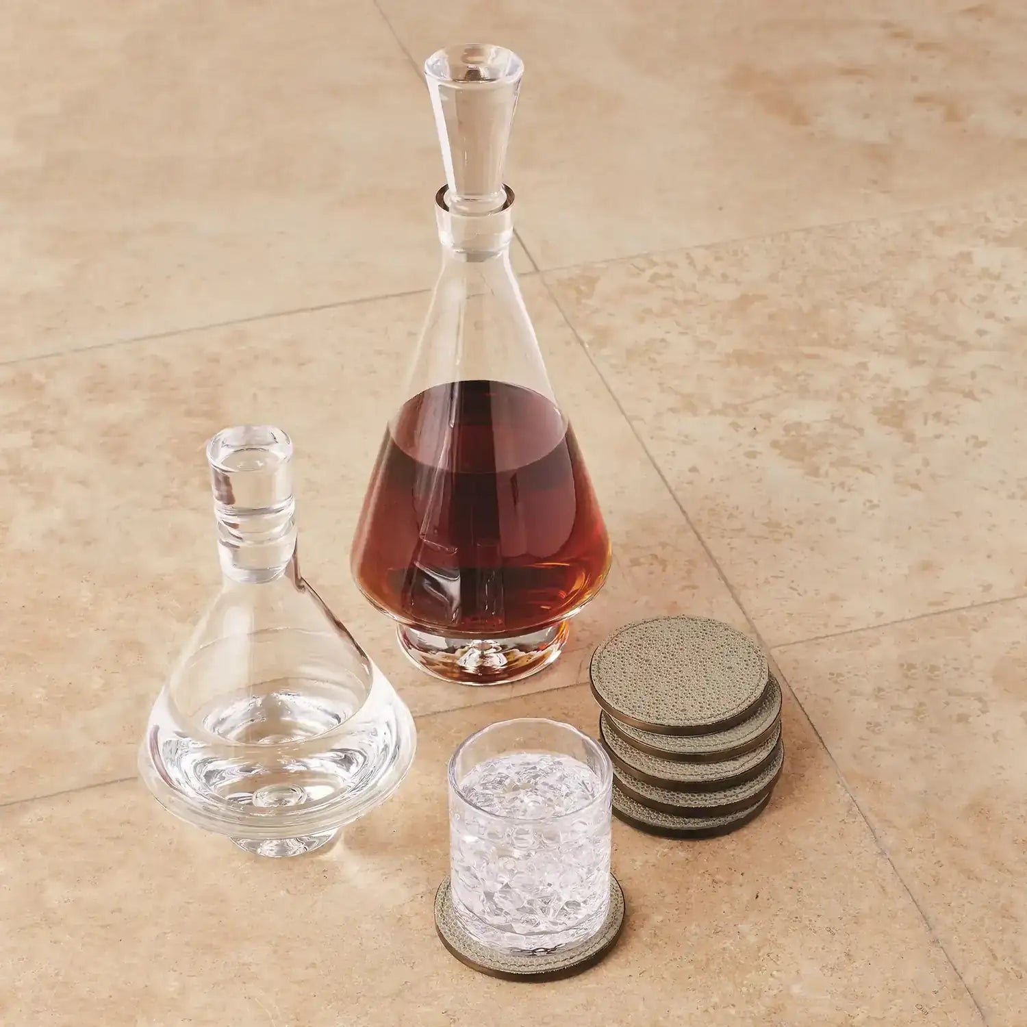 GLOBAL VIEWS TALL FAT BOTTOM DECANTER - Decorative Accents