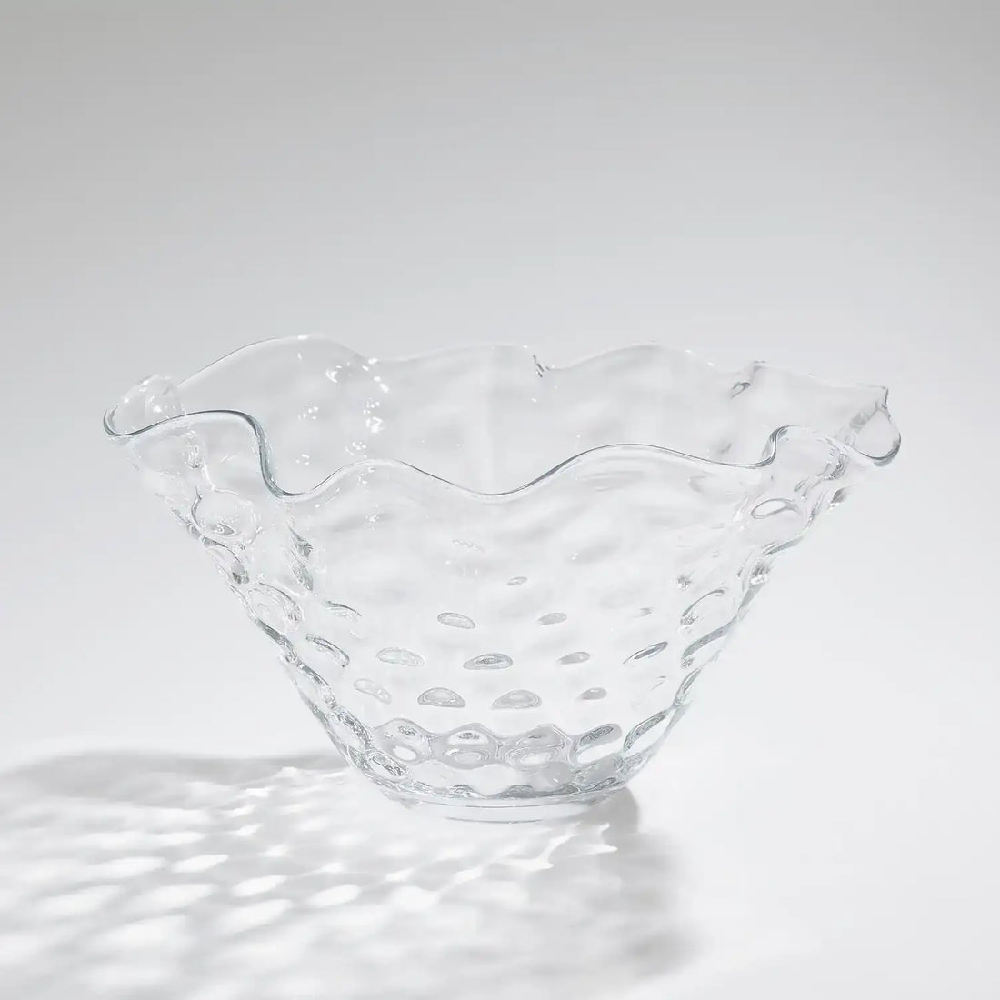 GLOBAL VIEWS HONEYCOMB OPTIC WAVY BOWL - Decorative Accents