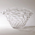 GLOBAL VIEWS HONEYCOMB OPTIC WAVY BOWL - Decorative Accents