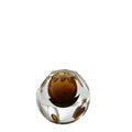 GLOBAL VIEWS HEXAGON CUT GLASS VASE - Art