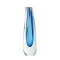GLOBAL VIEWS TRIANGLE CUT GLASS VASE - Art