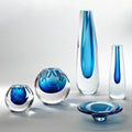 GLOBAL VIEWS SQUARE CUT GLASS VASE - Art