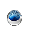 GLOBAL VIEWS PENTAGON CUT GLASS VASE - Art