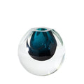 GLOBAL VIEWS PENTAGON CUT GLASS VASE - Art