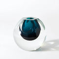GLOBAL VIEWS PENTAGON CUT GLASS VASE - Art