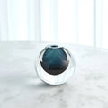 GLOBAL VIEWS PENTAGON CUT GLASS VASE - Art