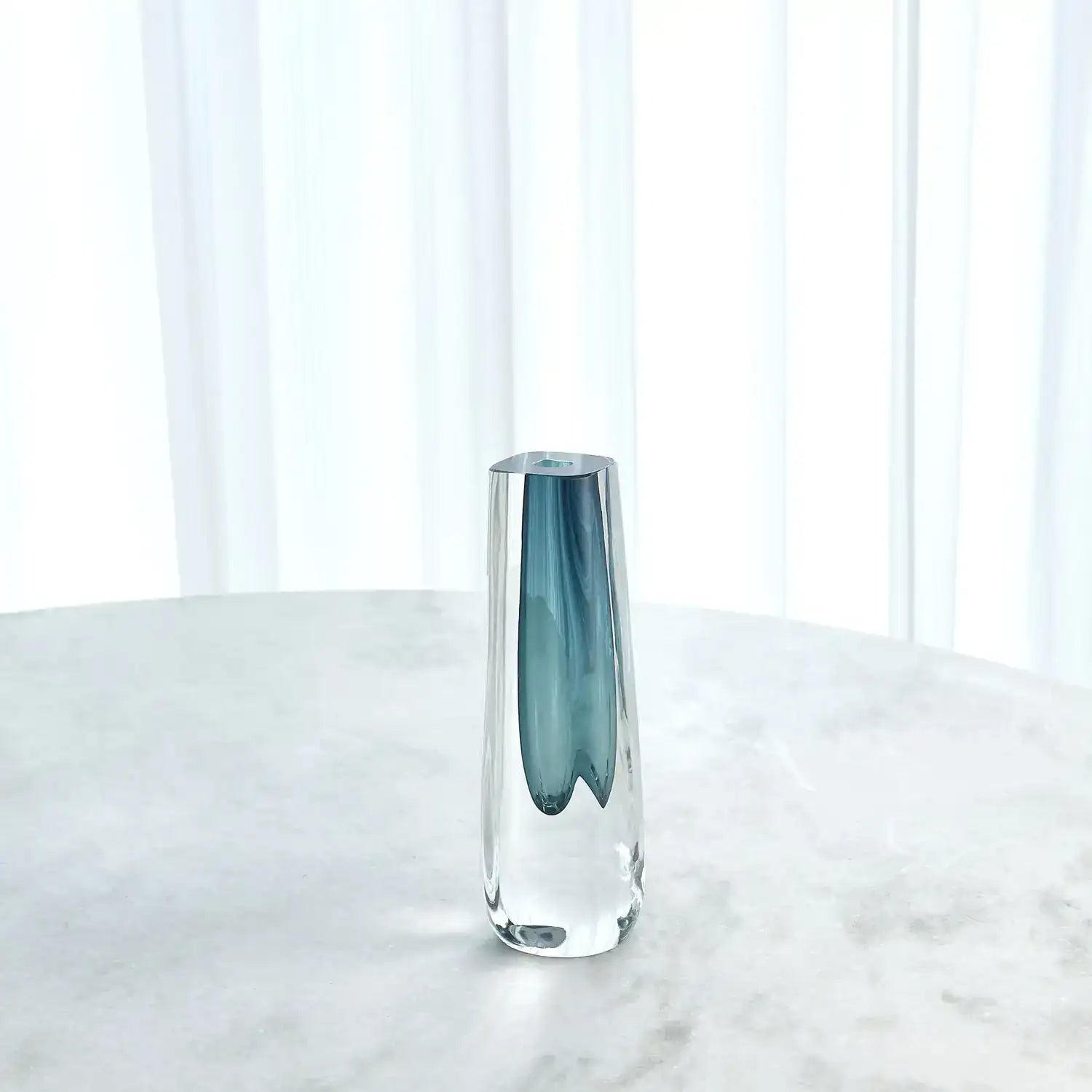 GLOBAL VIEWS SQUARE CUT GLASS VASE - Art