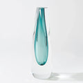 GLOBAL VIEWS TRIANGLE CUT GLASS VASE - Art