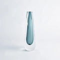 GLOBAL VIEWS TRIANGLE CUT GLASS VASE - Art