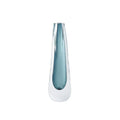 GLOBAL VIEWS TRIANGLE CUT GLASS VASE - Art