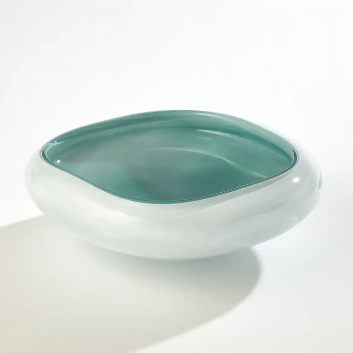 GLOBAL VIEWS SQUARE CASED GLASS BOWL - Art