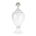 GLOBAL VIEWS SPIRALED GLASS LIDDED JAR - Art