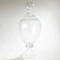 GLOBAL VIEWS SPIRALED GLASS LIDDED JAR - Art