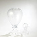 GLOBAL VIEWS SPIRALED GLASS LIDDED JAR - Art