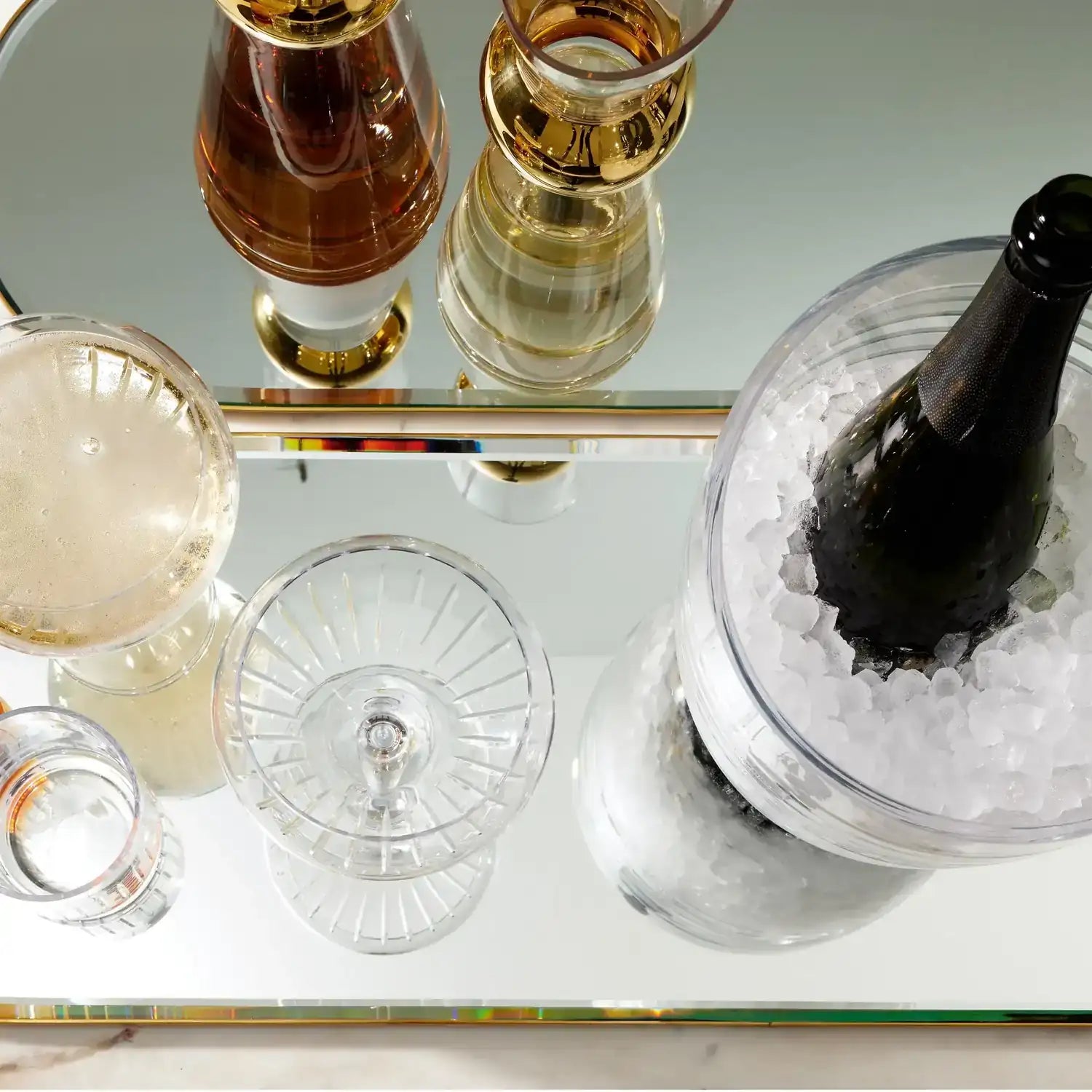 GLOBAL VIEWS METALLIC ORB CARAFE - Decorative Accents