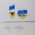 GLOBAL VIEWS METALLIC ORB WINE GLASS - Decorative Accents