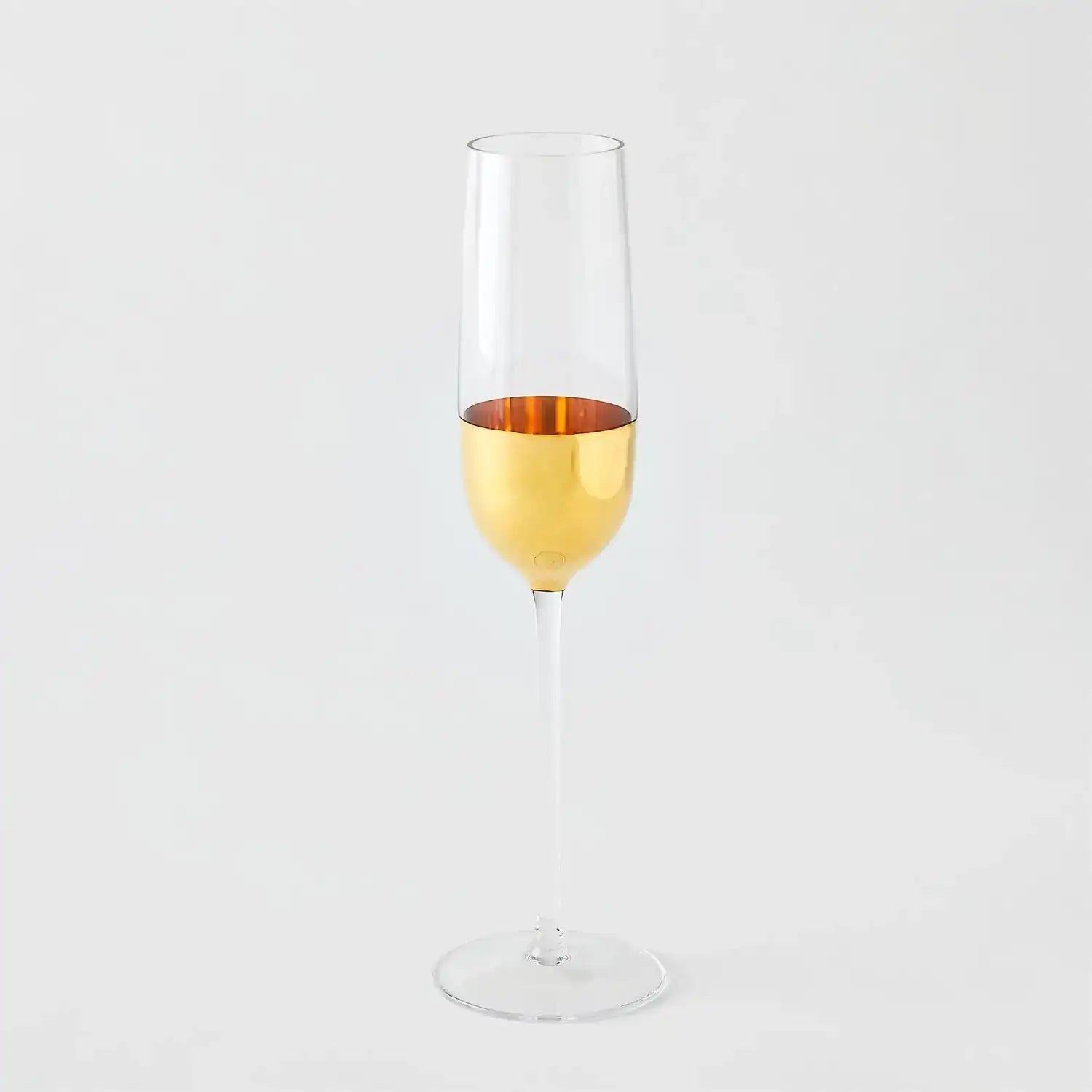 GLOBAL VIEWS METALLIC ORB CHAMPAGNE FLUTE - Decorative Accents