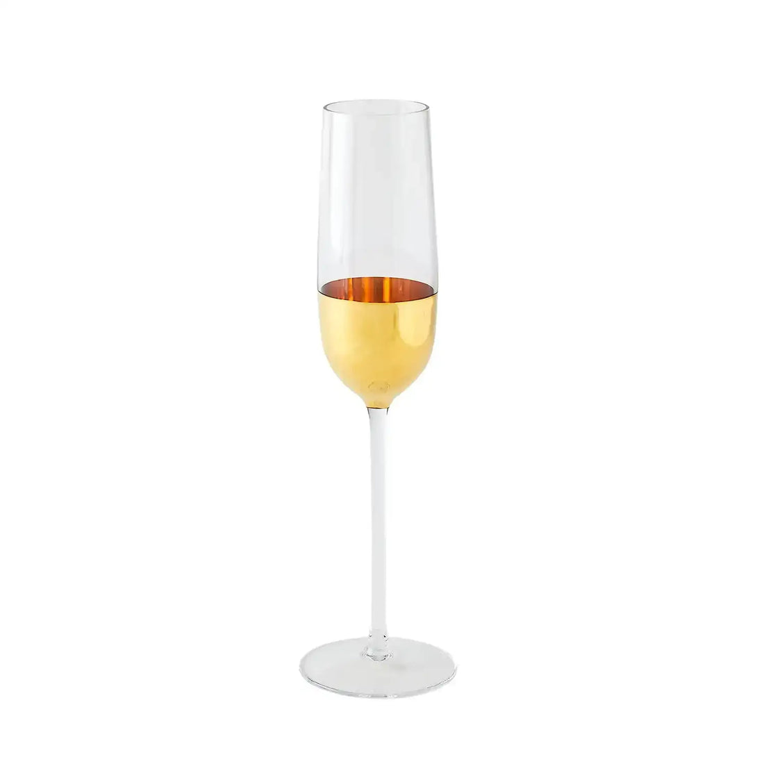 GLOBAL VIEWS METALLIC ORB CHAMPAGNE FLUTE - Decorative Accents