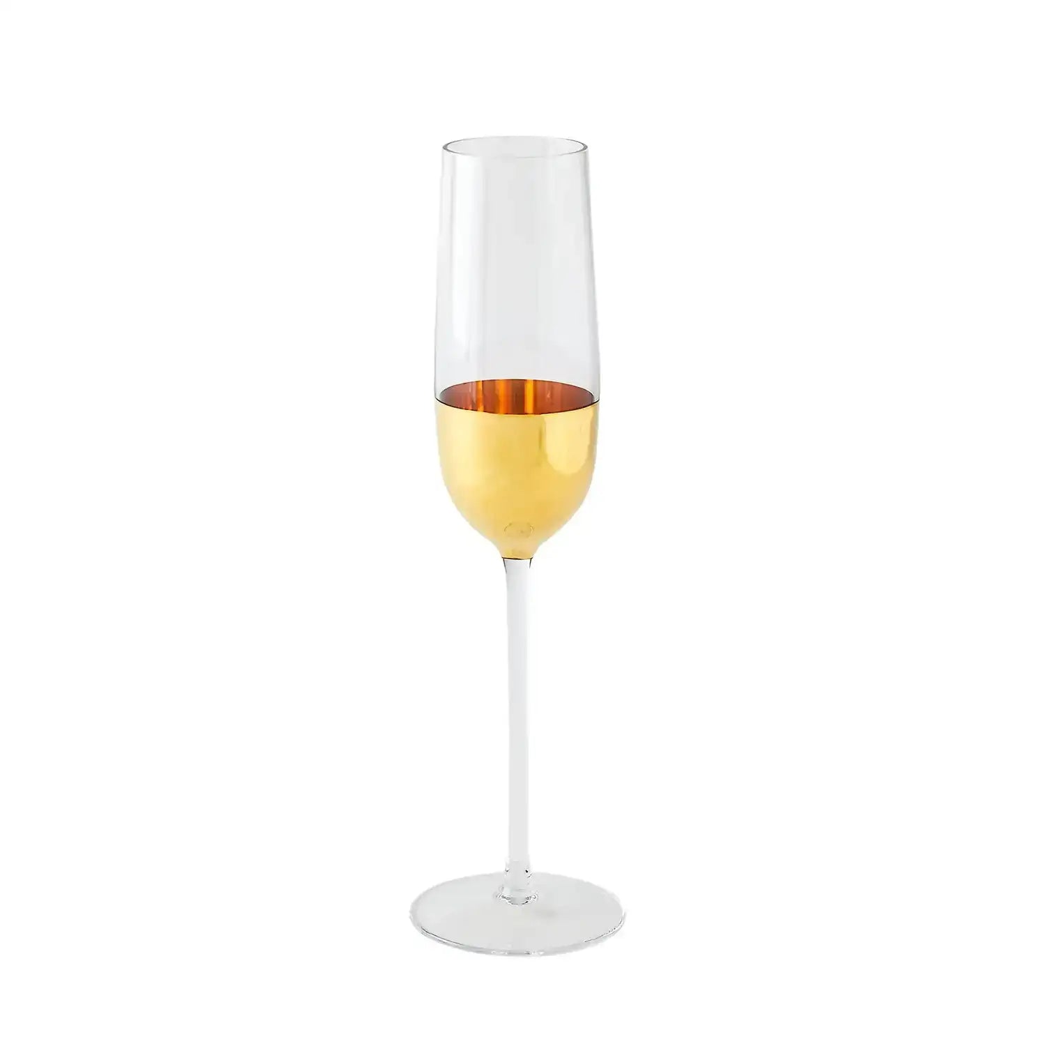 GLOBAL VIEWS METALLIC ORB CHAMPAGNE FLUTE - Decorative Accents