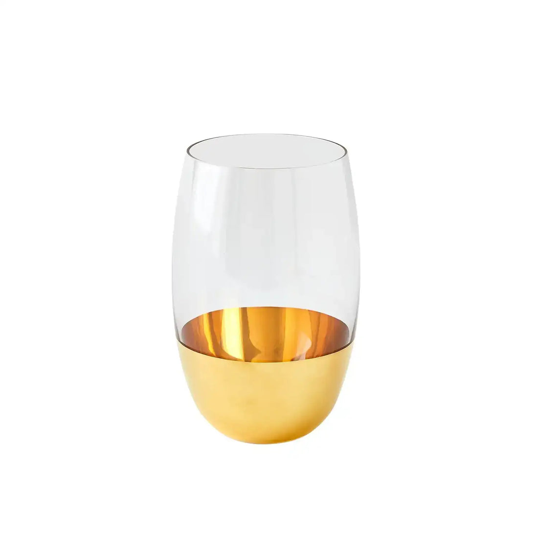 GLOBAL VIEWS METALLIC ORB HIGHBALL GLASS - Decorative Accents