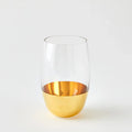 GLOBAL VIEWS METALLIC ORB HIGHBALL GLASS - Decorative Accents