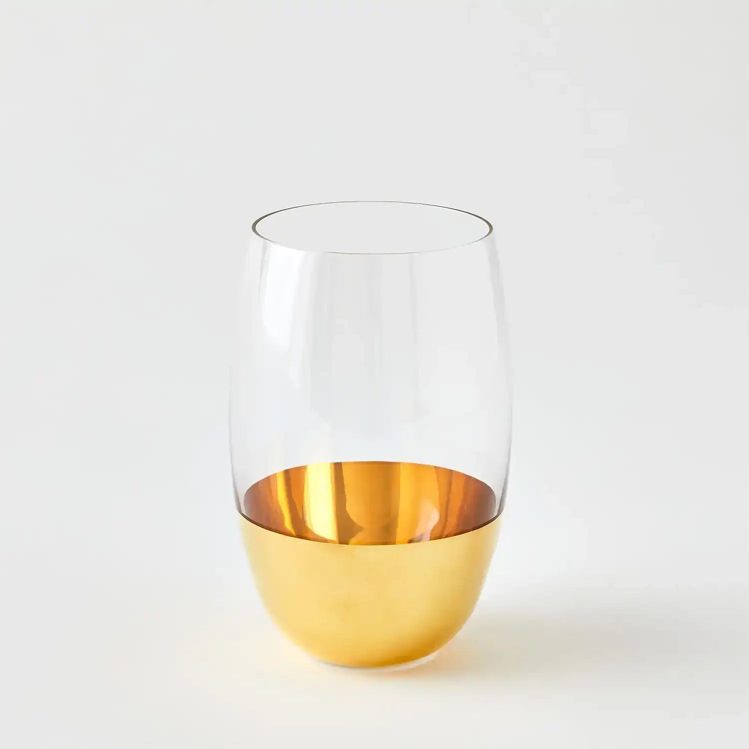 GLOBAL VIEWS METALLIC ORB HIGHBALL GLASS - Decorative Accents