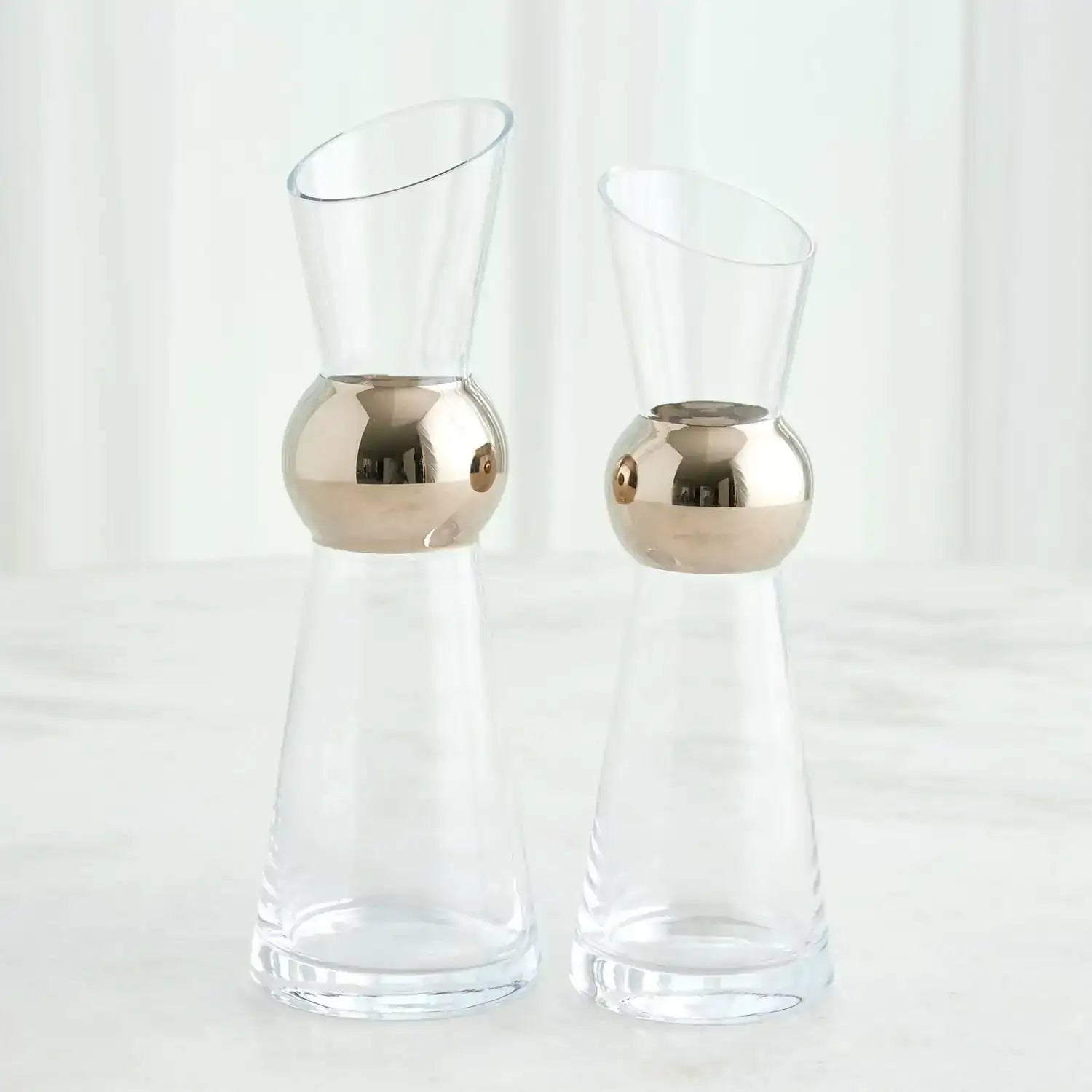 GLOBAL VIEWS METALLIC ORB CARAFE - Decorative Accents