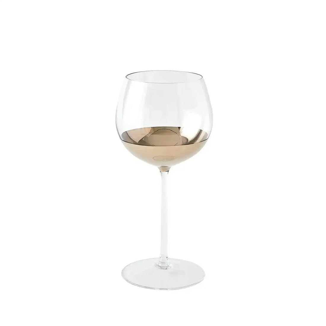 GLOBAL VIEWS METALLIC ORB WINE GLASS - Decorative Accents