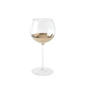 GLOBAL VIEWS METALLIC ORB WINE GLASS - Decorative Accents