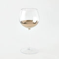 GLOBAL VIEWS METALLIC ORB WINE GLASS - Decorative Accents