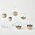 GLOBAL VIEWS METALLIC ORB WINE GLASS - Decorative Accents