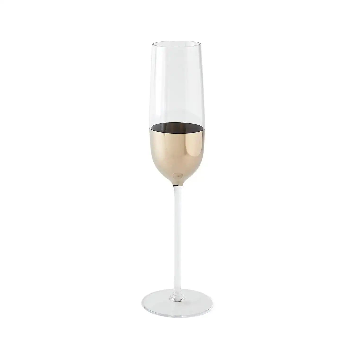 GLOBAL VIEWS METALLIC ORB CHAMPAGNE FLUTE - Decorative Accents