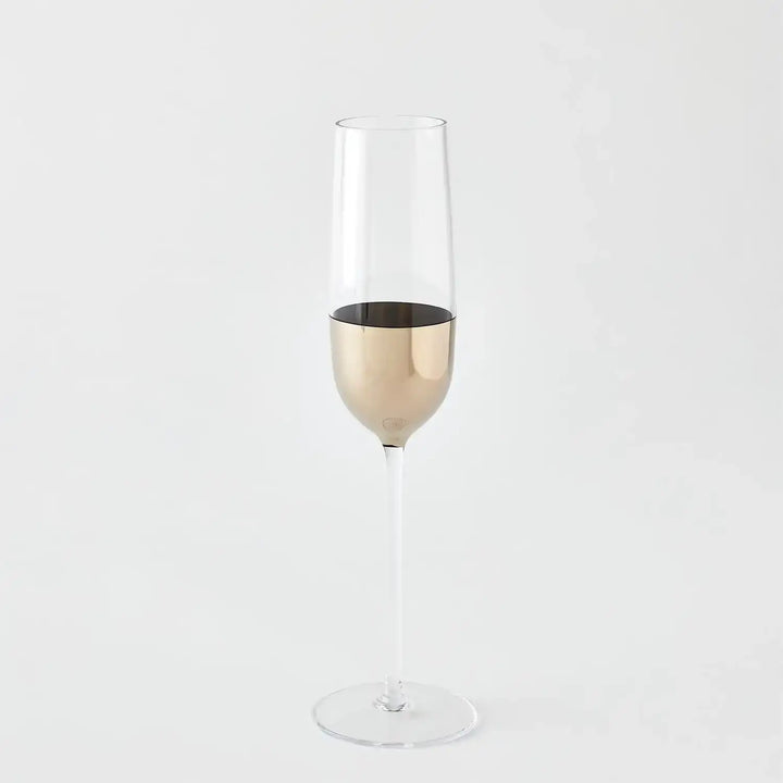 GLOBAL VIEWS METALLIC ORB CHAMPAGNE FLUTE - Decorative Accents