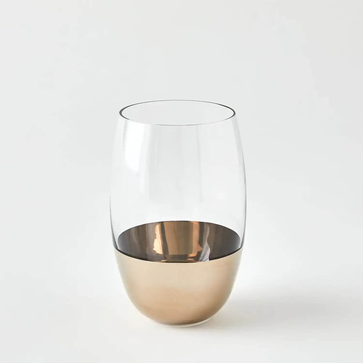 GLOBAL VIEWS METALLIC ORB HIGHBALL GLASS - Decorative Accents