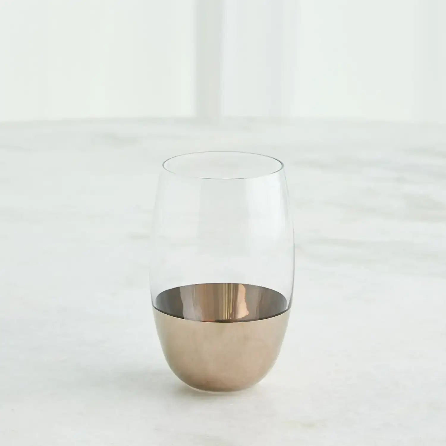 GLOBAL VIEWS METALLIC ORB HIGHBALL GLASS - Decorative Accents