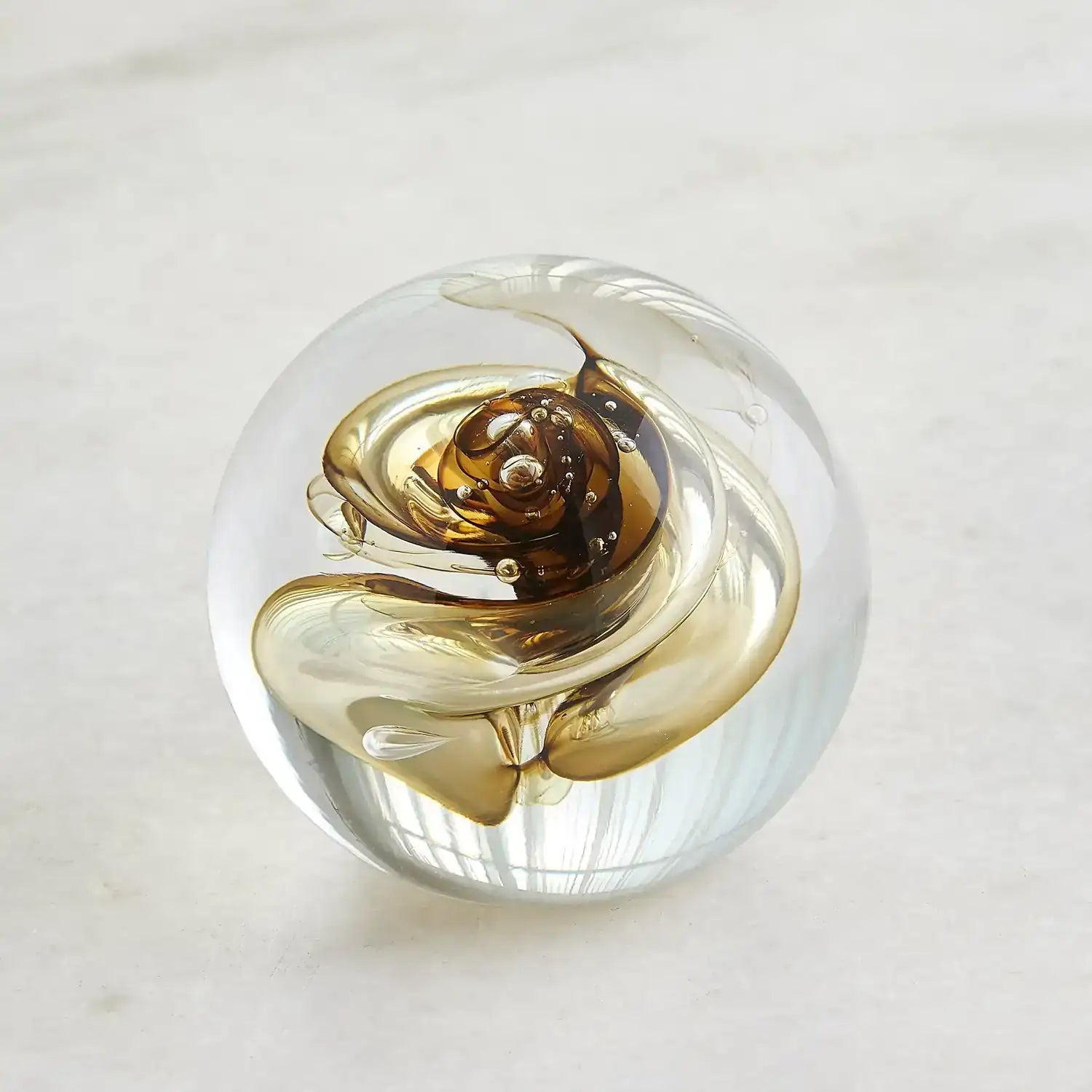 GLOBAL VIEWS SWIRL PAPERWEIGHT - Decorative Accents