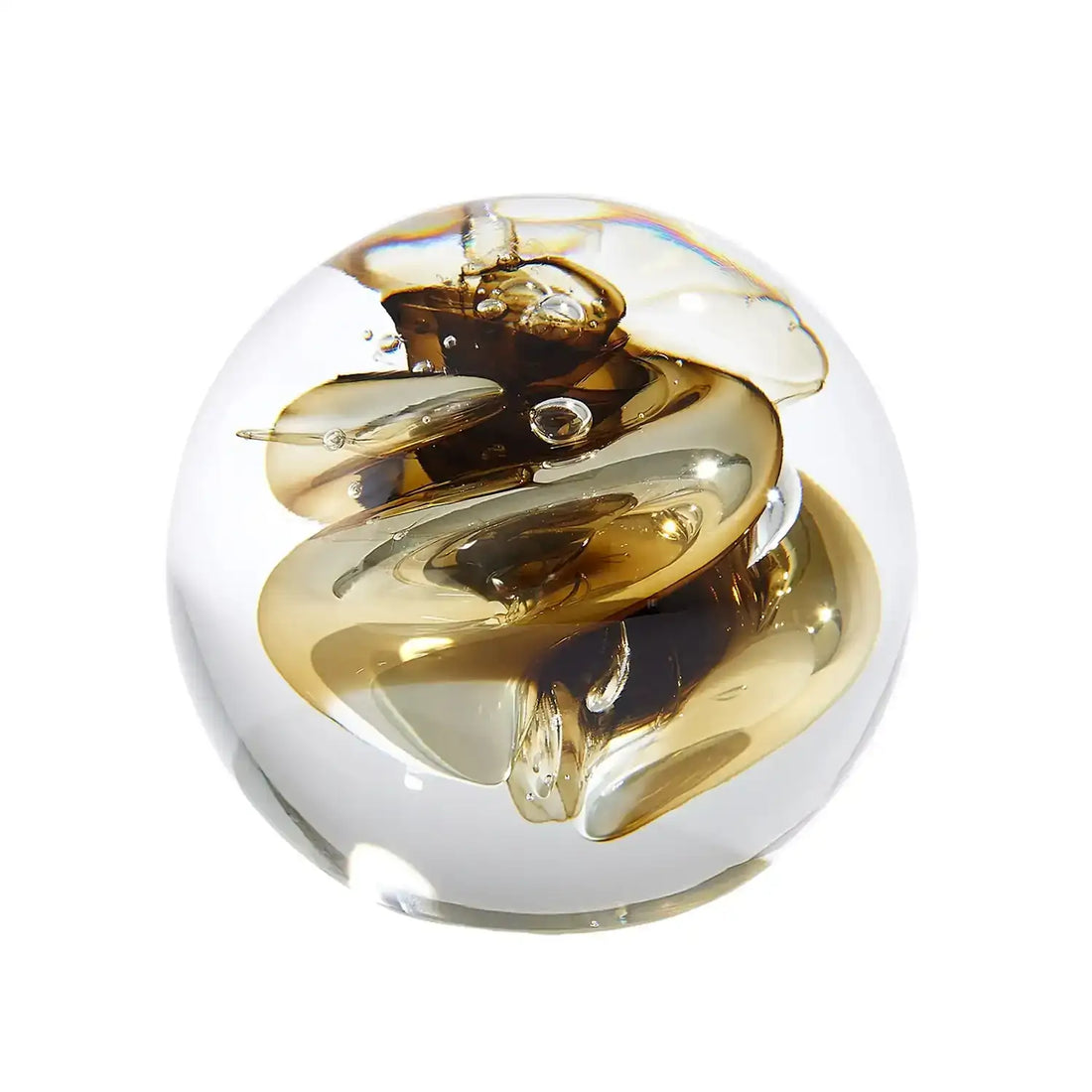 GLOBAL VIEWS SWIRL PAPERWEIGHT - Decorative Accents
