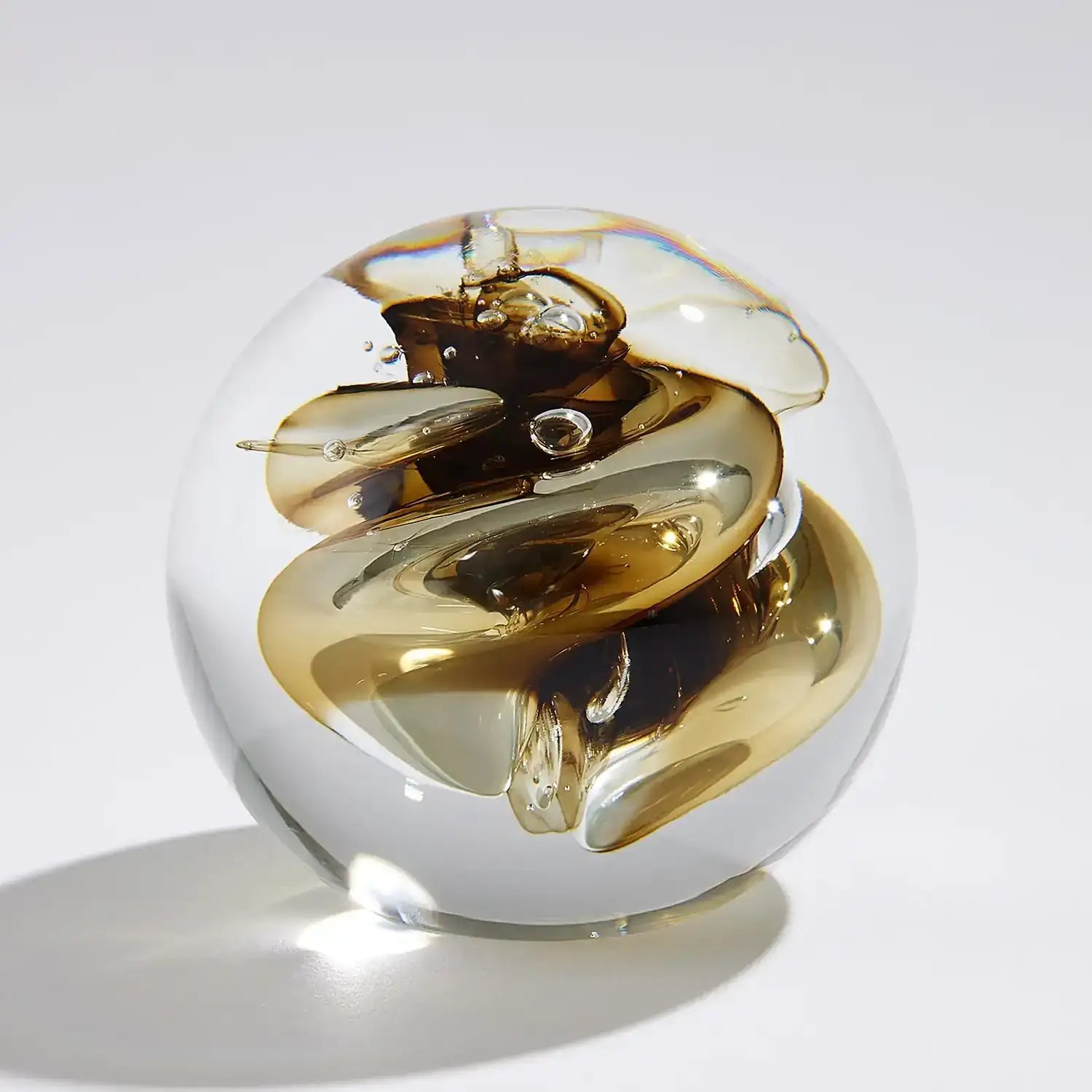 GLOBAL VIEWS SWIRL PAPERWEIGHT - Decorative Accents